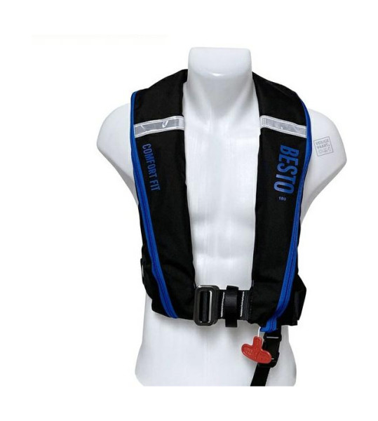 Besto Comfort fit 180N mh zwart-blauw